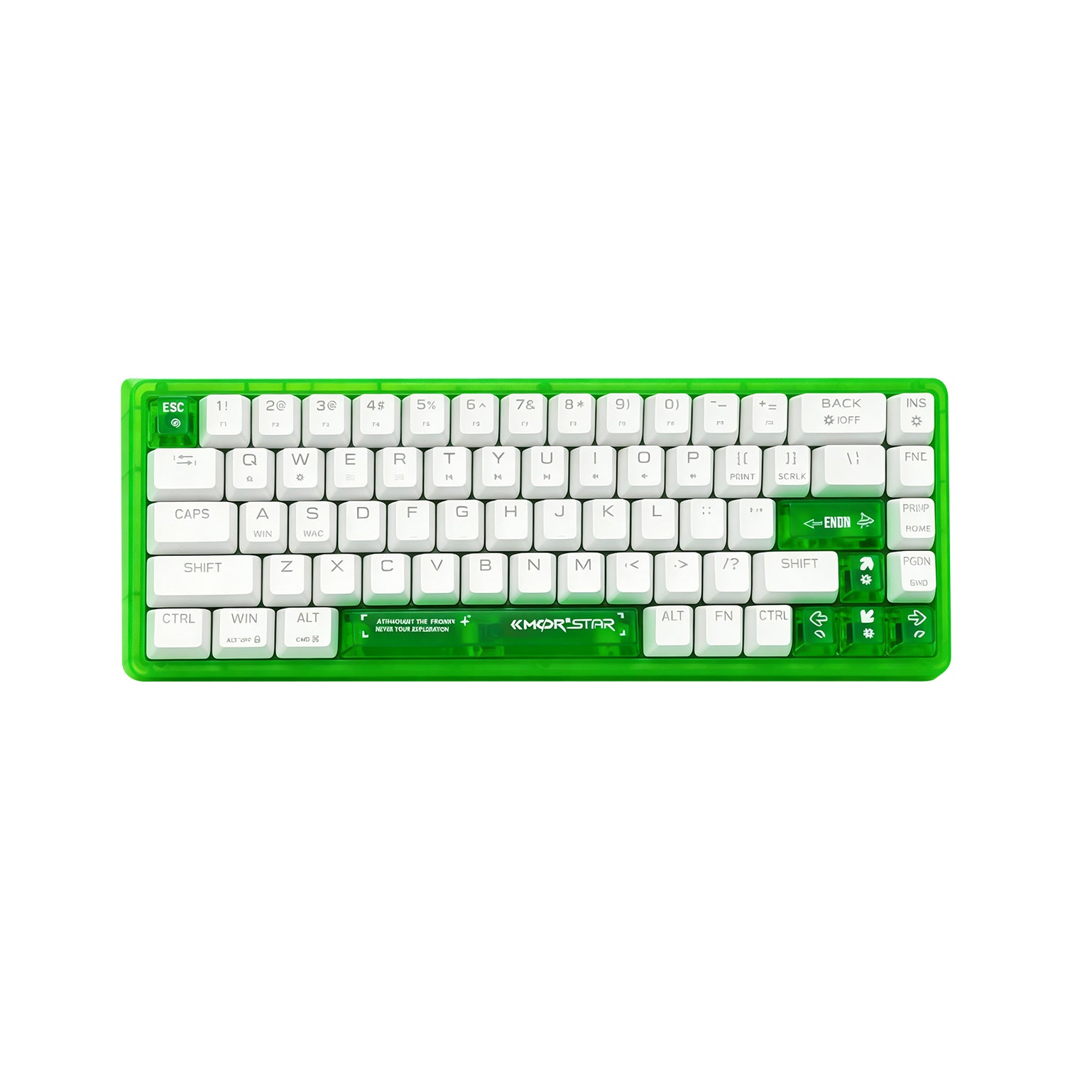 ANEEX EK68E 68-Key Frosted Translucent Mechanical Keyboard
