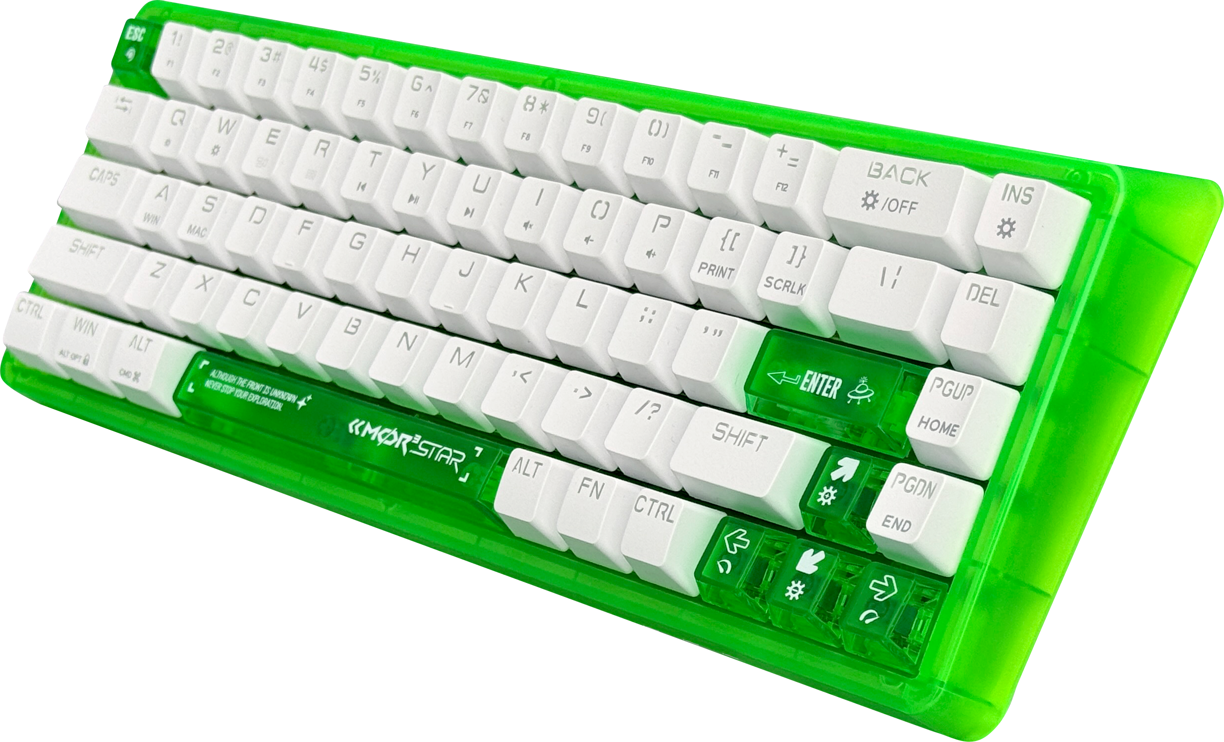 ANEEX EK68E 68-Key Frosted Translucent Mechanical Keyboard